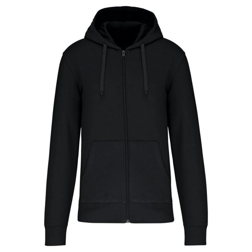Kariban Mens Eco Friendly Full Zip Hoodie / Black